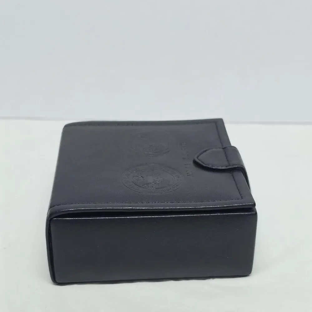 Chicago And Illinois Seal Anne & Ed Burke Alderman & Judge Leather Jewelry Box